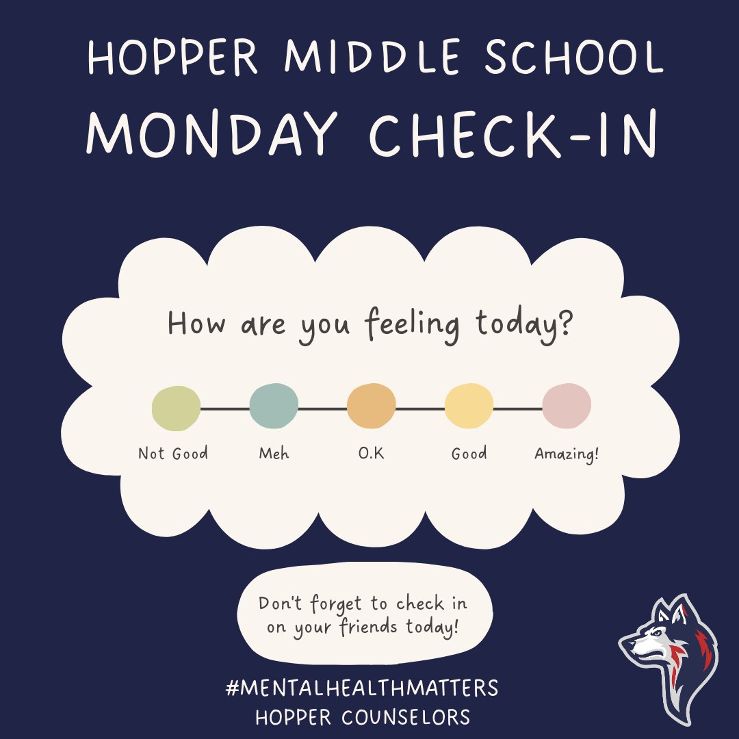 Check in Huskies, because you matter! #ShareAHoppertunity