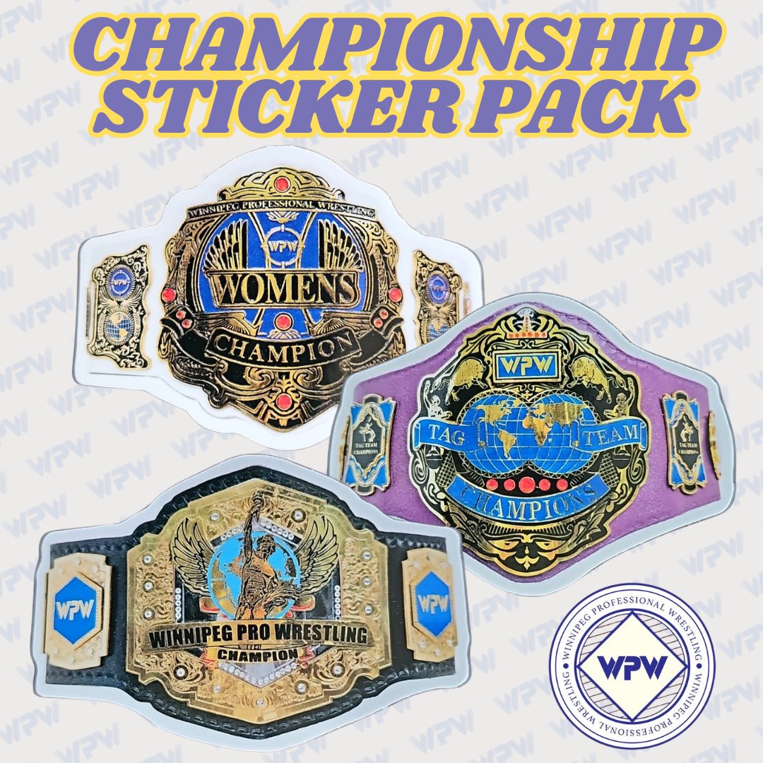 WPW Championship sticker packs available this Sunday at FIGHT AT THE MUSEUM!