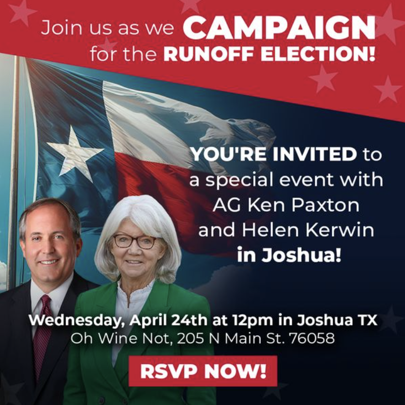.@KenPaxtonTX making the rounds this week to campaign with primary challengers in runoffs vs. House incumbents who voted to impeach him #txlege