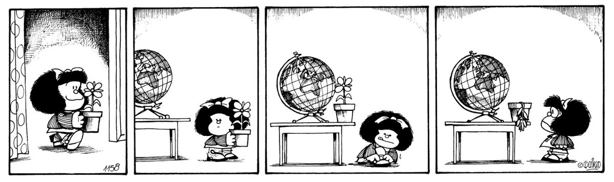 🌱Hoy 22 de abril, conmemoramos el #DiadeLaTierra, una fecha que invita a reflexionar y a resaltar la importancia de la protección ambiental y la conciencia global.

🌍#Quino plasmó la preocupación por el medio ambiente en sus obras, incluso en la pequeña #Mafalda. (+)