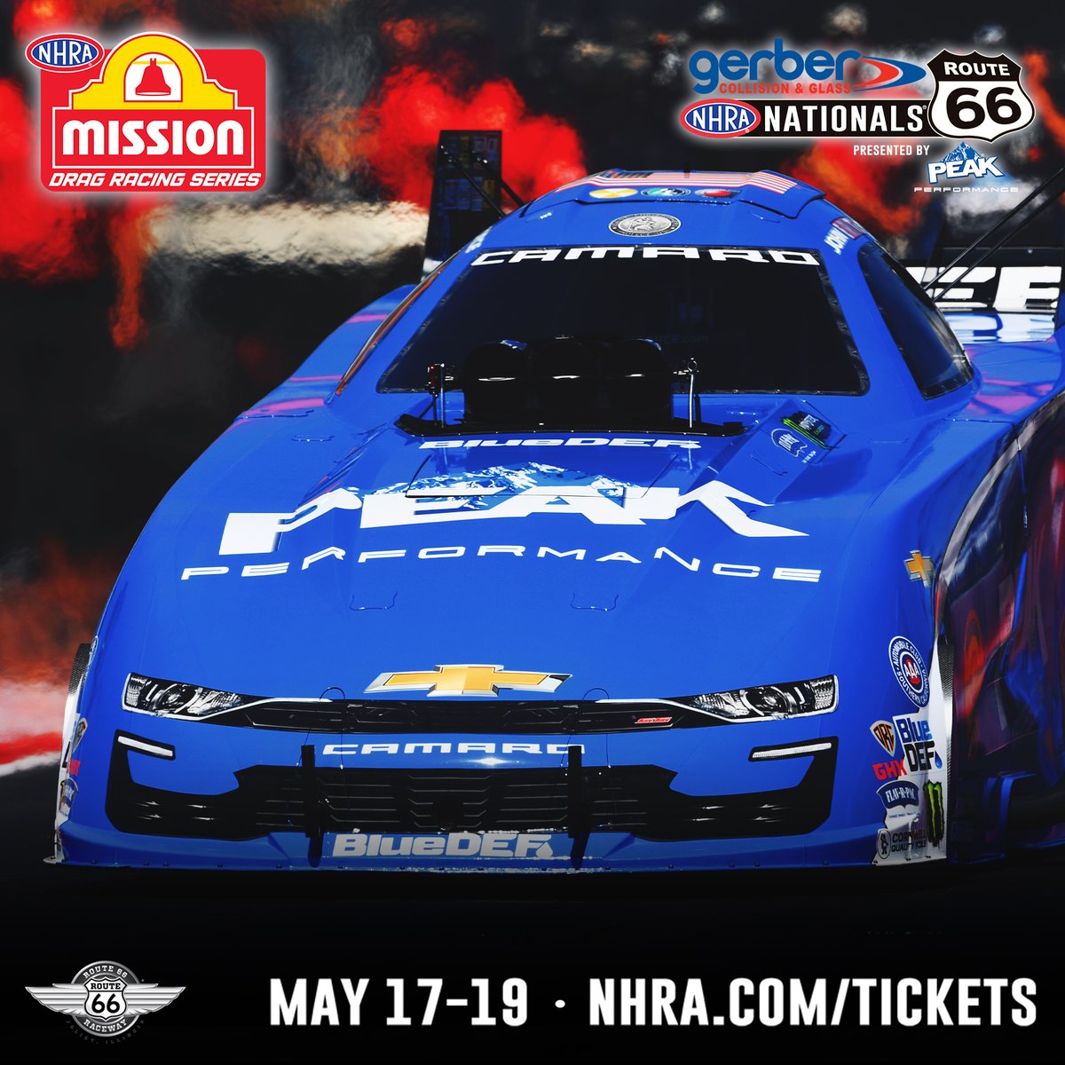 Hey Chicago! We’re coming for ya! Make sure to get your tickets now to be at @Route66Raceway May 17-19 for the @gerbercollision #Route66Nats presented by @peakauto! 🎟 bit.ly/2024ChicagoTic…