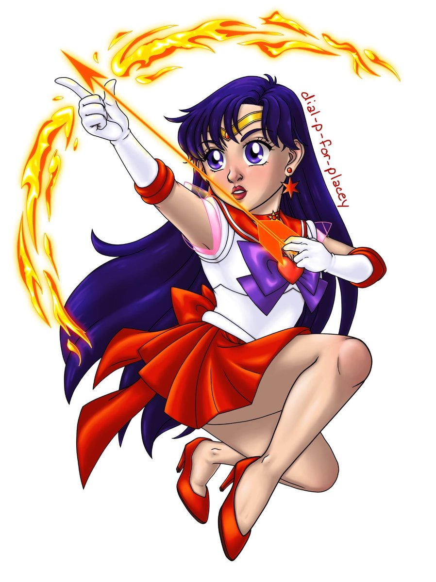 And the new #SailorMars sticker ❤️🔥 #SailorMoon #ReiHino #anime #manga #fire #BSSM #arrow #90sanime  #bishoujosenshisailormoon #セーラームーン #美少女戦士セーラームーン #fanart #comics #flame #sailormoonfanart #cute #supersailormars #sticker
