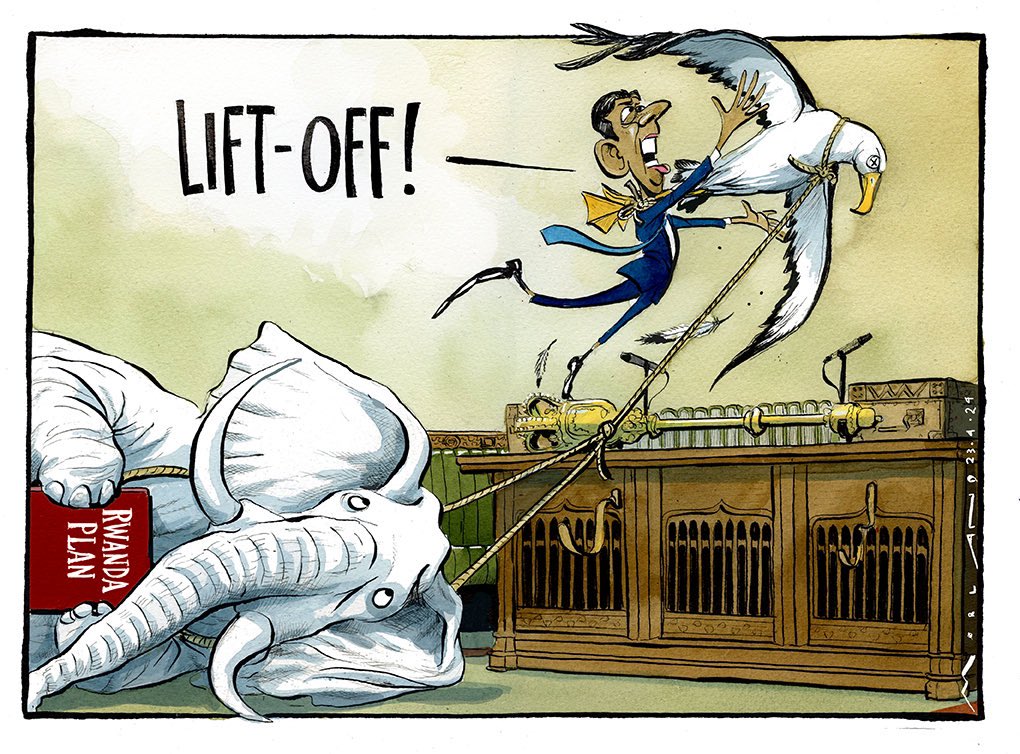 Cartoon4sale's tweet photo. Morten Morland on #Sunak #RishiSunak #RwandaBill #AsylumPolicy #SmackingBan – political cartoon gallery in London https://t.co/dePcTdnXF6 https://t.co/nuCAqWzeXd