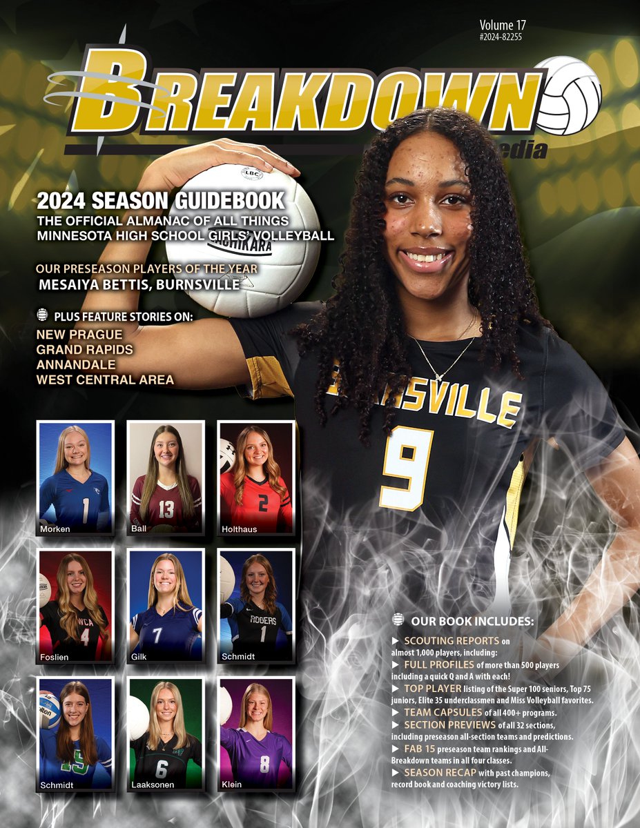 Breakdown Sports USA (@breakdownusa) on Twitter photo Congratulations to <a href="/MesaiyaB/">Mesaiya Bettis</a> and all the top volleyball players who are featured in our 2024 guidebook to MN HS volleyball! The book just headed to the printer, so get your copy today at: breakdownsportsusa.sportngin.com/register/form/β¦ Congratulations to <a href="/MesaiyaB/">Mesaiya Bettis</a> and all the top volleyball players who are featured in our 2024 guidebook to MN HS volleyball! The book just headed to the printer, so get your copy today at: breakdownsportsusa.sportngin.com/register/form/β¦
