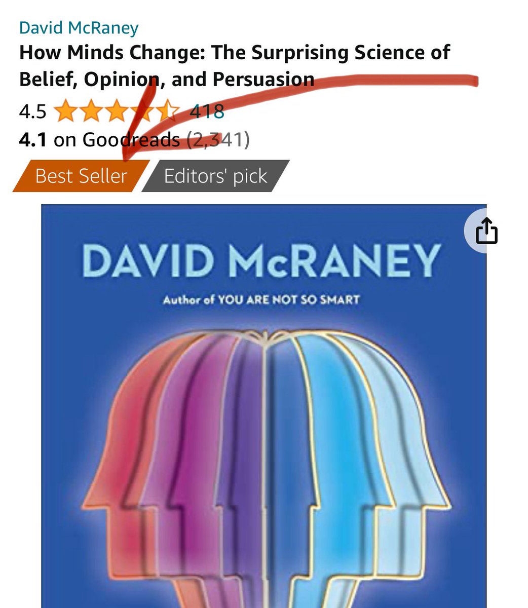 Thank y’all. Yesterday was a big day. How Minds Change went to number one in a few categories and then they stamped this label on here and my inbox got out of hand and then I got over-caffeinated and now I’m going to order some tiramisu