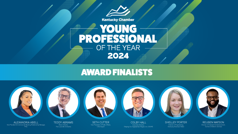 Who will be named the Kentucky Chamber’s first-ever Young Professional of the Year? The Chamber is excited to announce the winner tomorrow during the Inaugural Young Professionals Summit, presented by @Deloitte.