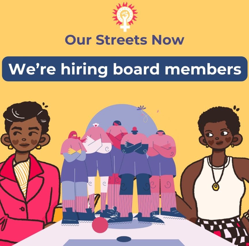 ✨ WE ARE RECRUITING: several board members roles are available. Please have a little read and let us know if you're interested ✨ ourstreetsnow.org/post/we-re-hir…