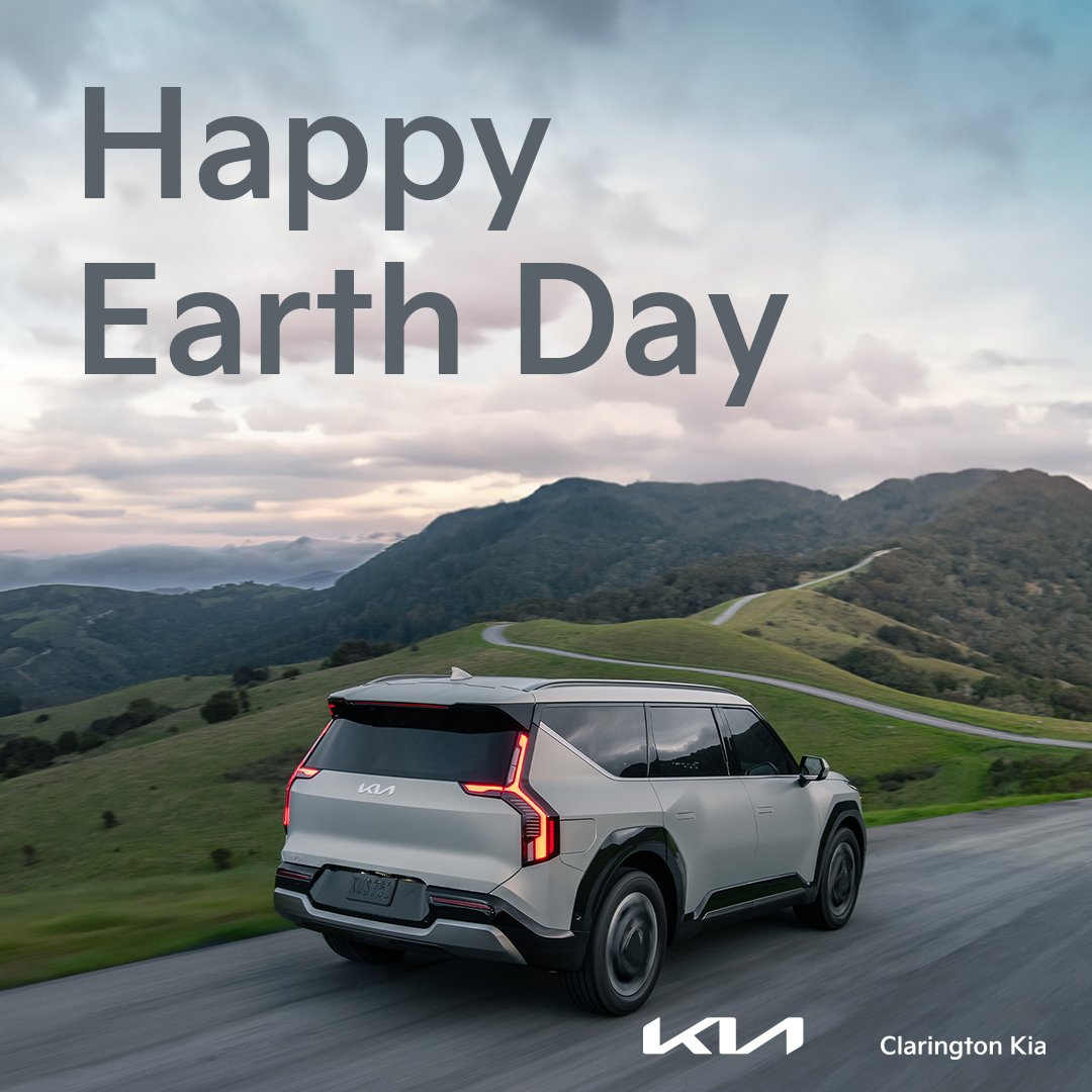 Happy Earth Day! 🌍 🌱💡 Let's drive change, one EV at a time! 
#EarthDay #ElectricVehicles #Sustainability #ClaringtonKia #Kia #Clarington #EV