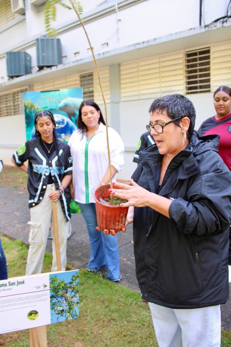 Para conmemorar el Día del Planeta y agradecer a la Madre Tierra por sus bondades, el equipo de biólogos del @drnagpr unió fuerzas con el equipo del @educacionpr para sembrar simultáneamente árboles nativos en distintas escuelas alrededor de la Isla. #DíaDelPlaneta