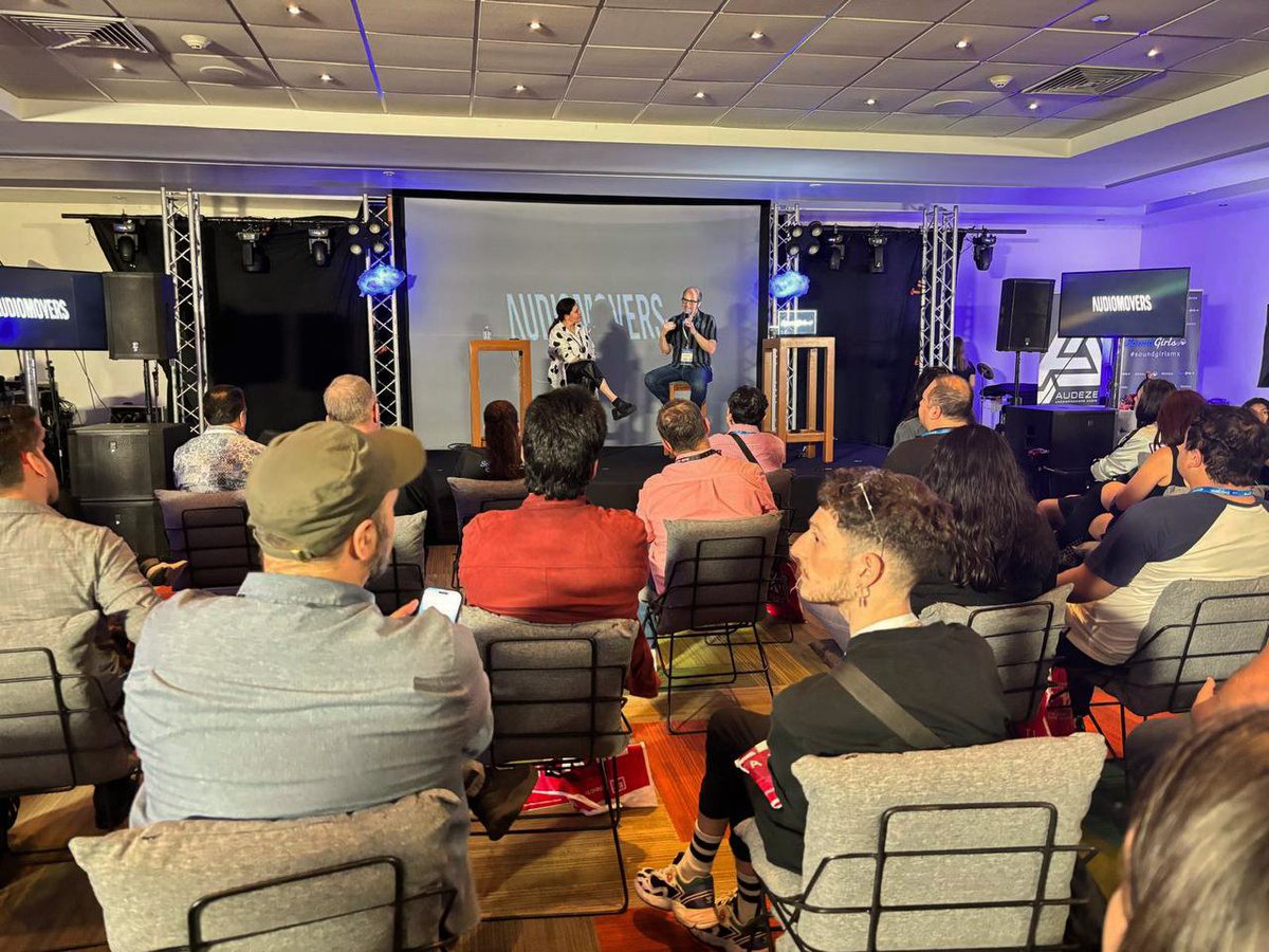 It was a full house for ‘Audio Without Limits - Remote Audio Innovation in Music Production’, with @RafaSardina and Carolina Anton - a talk that focused on the advancements of remote audio collaboration technology and how tools like LISTENTO have changed the industry.