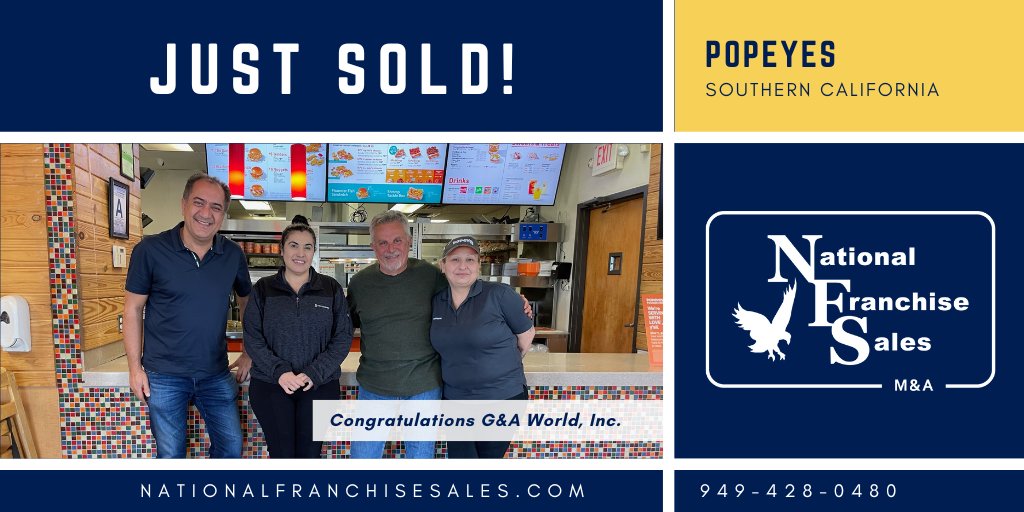 #Sold! Interested in what your #franchises may be #worth? Visit our website

#franchise #restaurantowner #franchiseowner #manda #franchisebroker #franchiserestaurant #businessowner #entrepreneur #entrepreneurlife #investment #franchiseopportunities