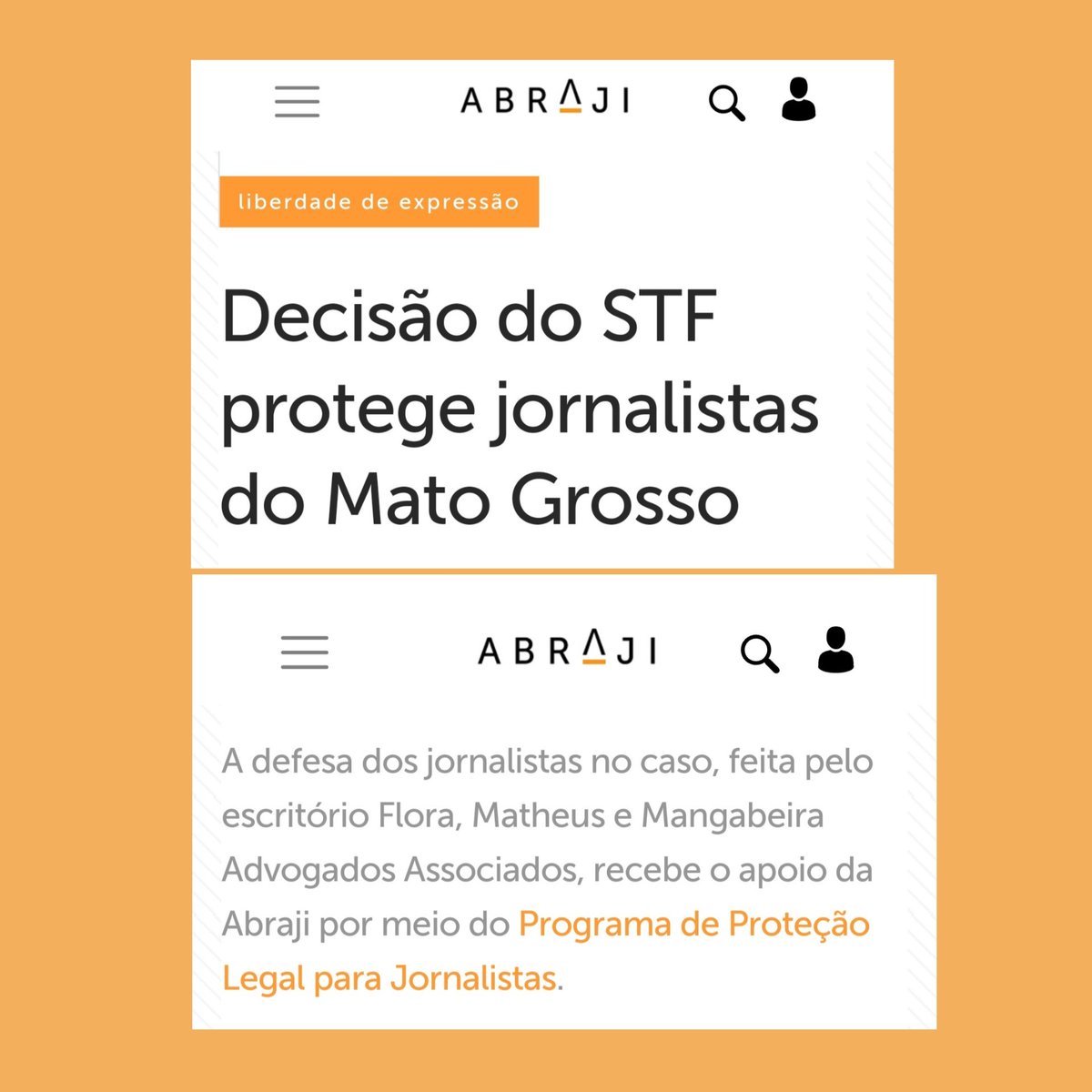 lucasmourao_'s tweet photo. A liberdade de expressão é um debate sério e, no Brasil, especialmente difícil. Nosso escritório @fmm.advogados, junto com nossos parceiros, está na linha de frente na defesa da legítima liberdade de expressão no Brasil. Leiam a reportagem da Abraji sobre uma das nossas vitórias. https://t.co/HYilEVJBlf