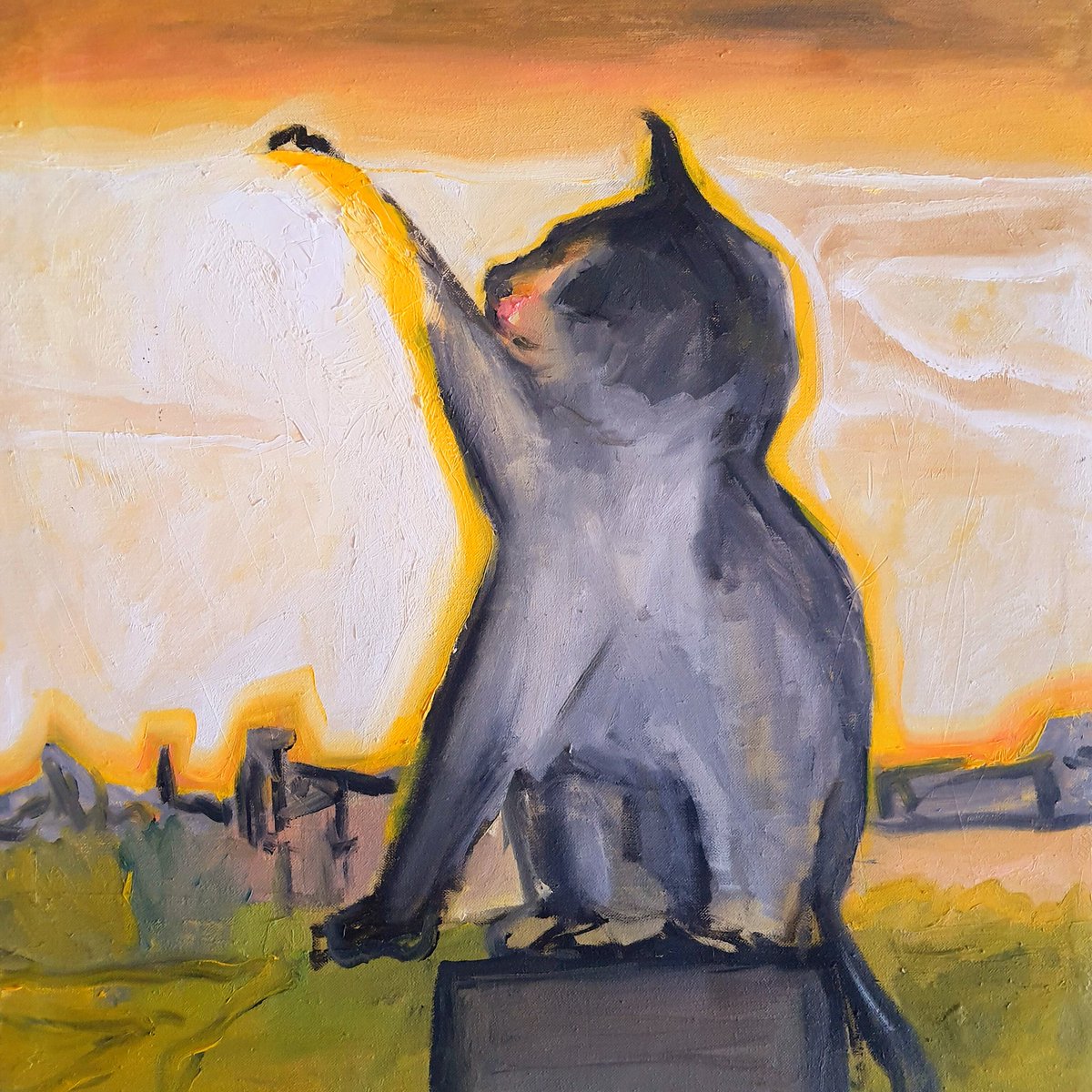 I touch beauty 🔆🐈‍⬛🧘🏿‍♂️ #FriikkiSkulls Title : peace Edition : 6/7 Price : 3 Tezos objkt.com/tokens/KT1WvZs… #NFTCommunity #objkt #nftart #TezosNFTs #art #cat #MIvsPBKS