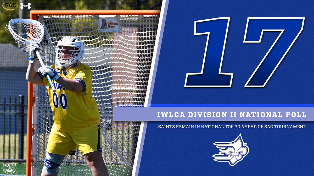 After finishing the regular season 15-1 overall and 9-1 in league play, the @Limestonewlax team enters the postseason ranked No. 17 in the IWLCA Division II national poll. 📰 golimestonesaints.com/news/2024/4/22… #GoSaints #ProtectTheRock