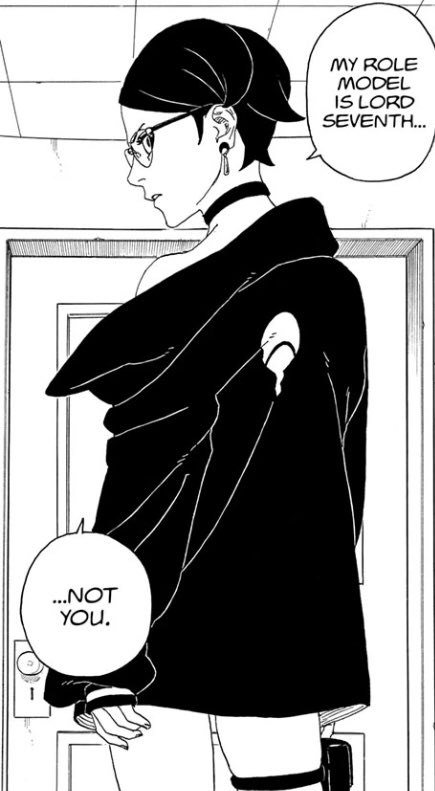 anim3up's tweet photo. Meanwhile here’s Pinky’s ACTUAL offspring: 

1. Can’t take out Fodder Ninja grimes 

2. Knocked knees around Boruto-kun; damsel &amp; ship bait 

3. Almost blew their cover until Sumire saved them …. Again! 

4. Horrible outfit. Is she tryna seduce Shikamaru or?.. (Pedo Mangaka) https://t.co/KgHW1HEwaA