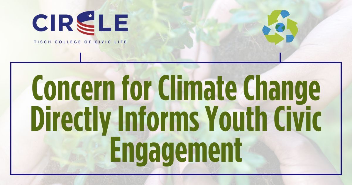 Happy #EarthDay! Our pre-election report, based on data from CIRCLE’s national representative survey, identified 4 groups of youth whose connection - or lack thereof - to the climate issue can influence future efforts to engage them. Read the report here: buff.ly/3GNrIuS