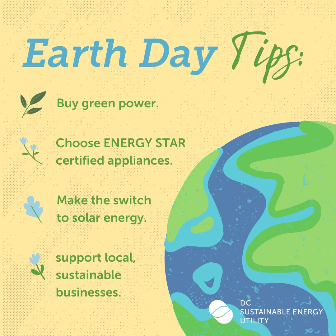 #EarthDay serves as a reminder of the beauty and fragility of our planet. Here are some ways you and your household can celebrate Earth Day every day in the District. 🌎 bit.ly/3JsY3Iv