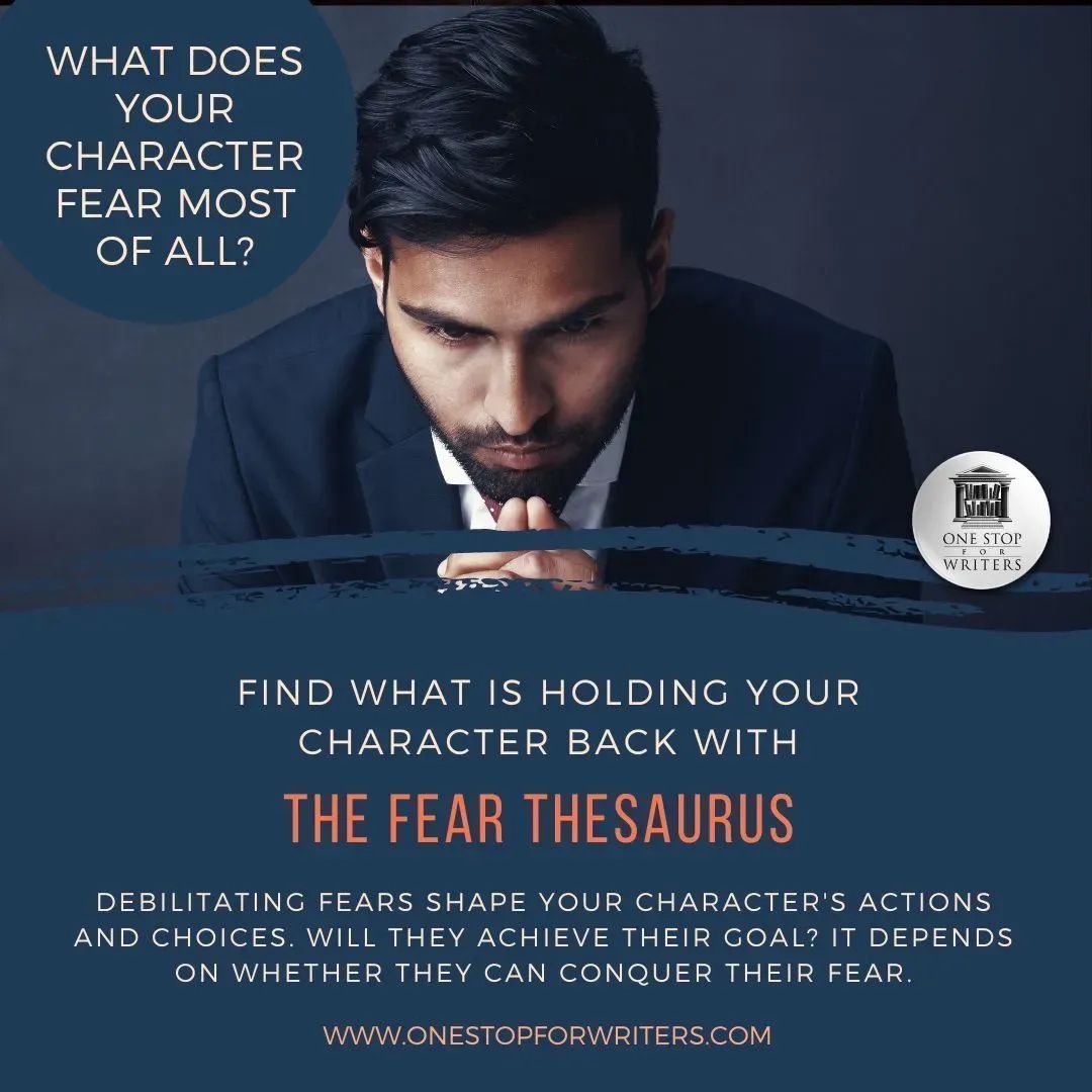 At the heart of every story is a character whose fear feels all-encompassing, holding them back from what they want most. Come brainstorm your character's deepest fear using this database: buff.ly/3vPlokn #writing #amwriting *