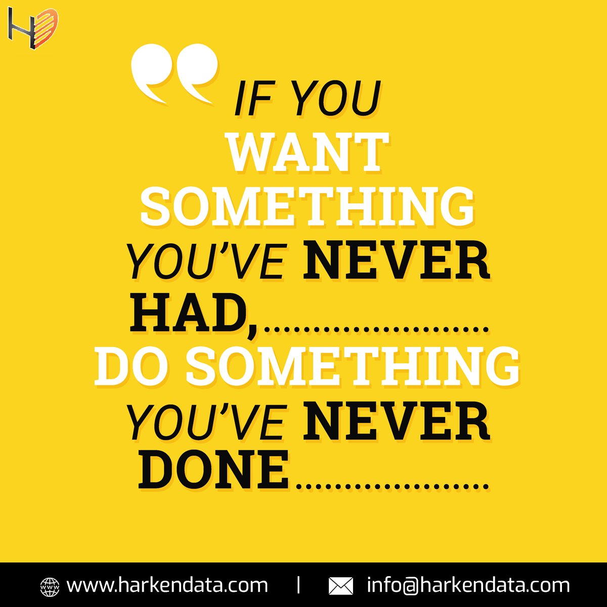 Harkendata's tweet photo. 'If you want something you've never had You must be willing to do something you've never done.' -Thomas Jefferson
#want #wantsomething #neverhad #willing #neverdone #thomasjefferson #harkendata #mondayvibes #mondaymotivation #monday #mondayinspiration https://t.co/bfx1Gpyv7b