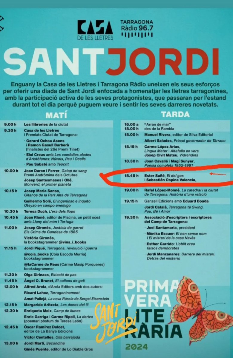 EsterSucu's tweet photo. Sant Jordi'24 Tarragona! 😎🎉 https://t.co/upNxDjt2PU