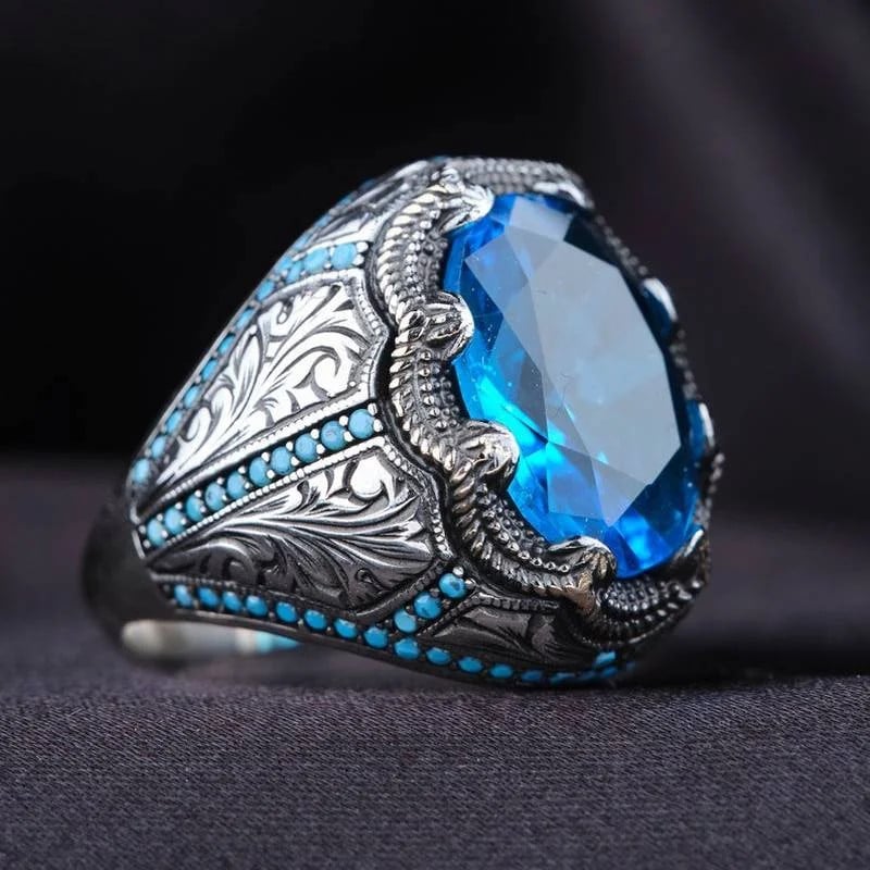 Blue Stone Ring 😍 Order here👉 bestnativeshops.com/collections/na…