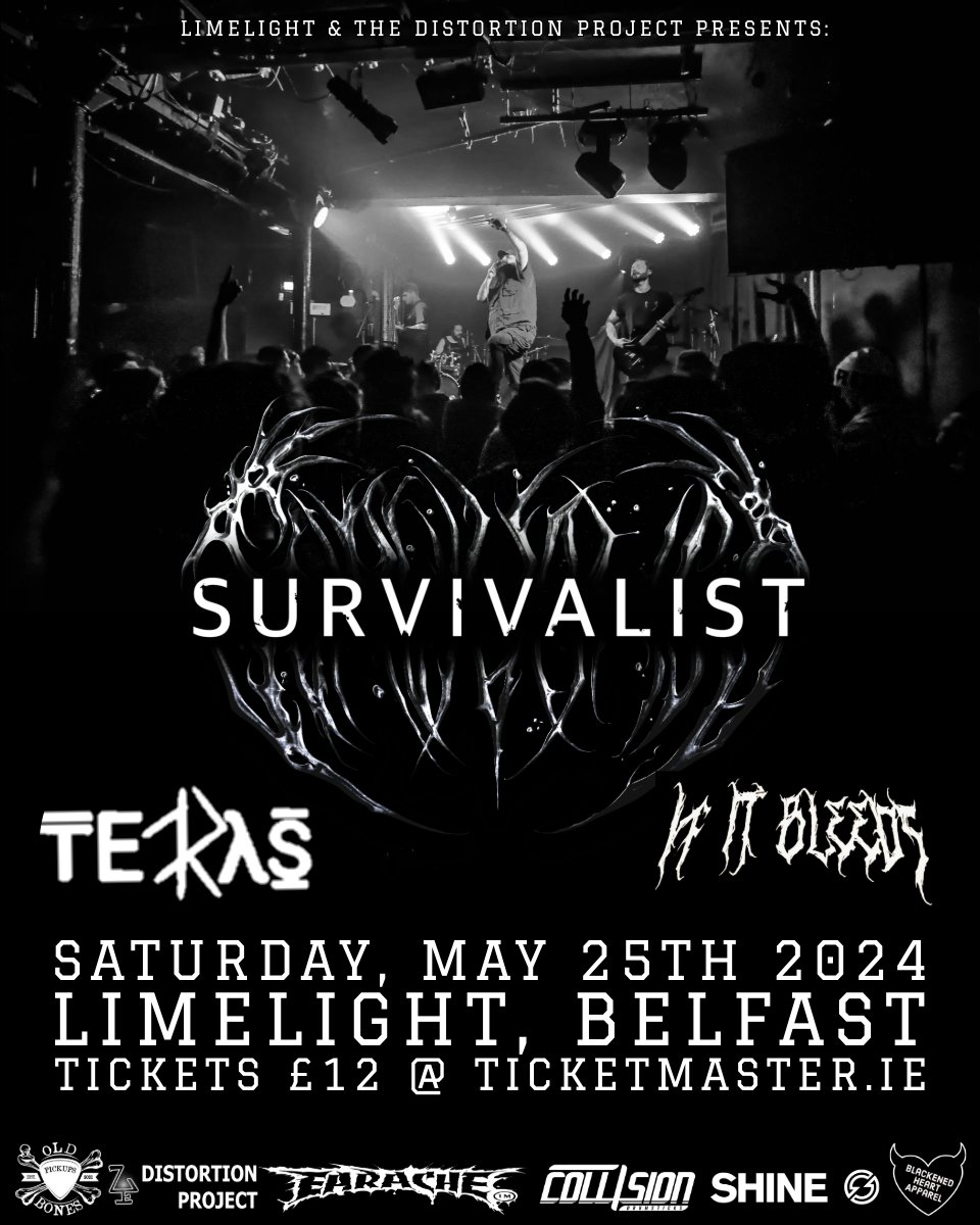 Belfast Metal band If It Bleeds have been added to the line up for @Survivalistbais this May 25th! 🖤🔥 Remaining tix ➡️ bit.ly/Survilalist25LL