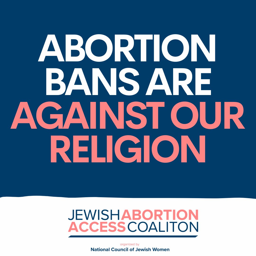 #SCOTUS will hear oral arguments on April 24 in a case that could limit emergency abortion care nationwide. In Judaism, abortion is required when the life of the pregnant person is at stake. We loudly & proudly say that abortion bans violate our religious freedom.