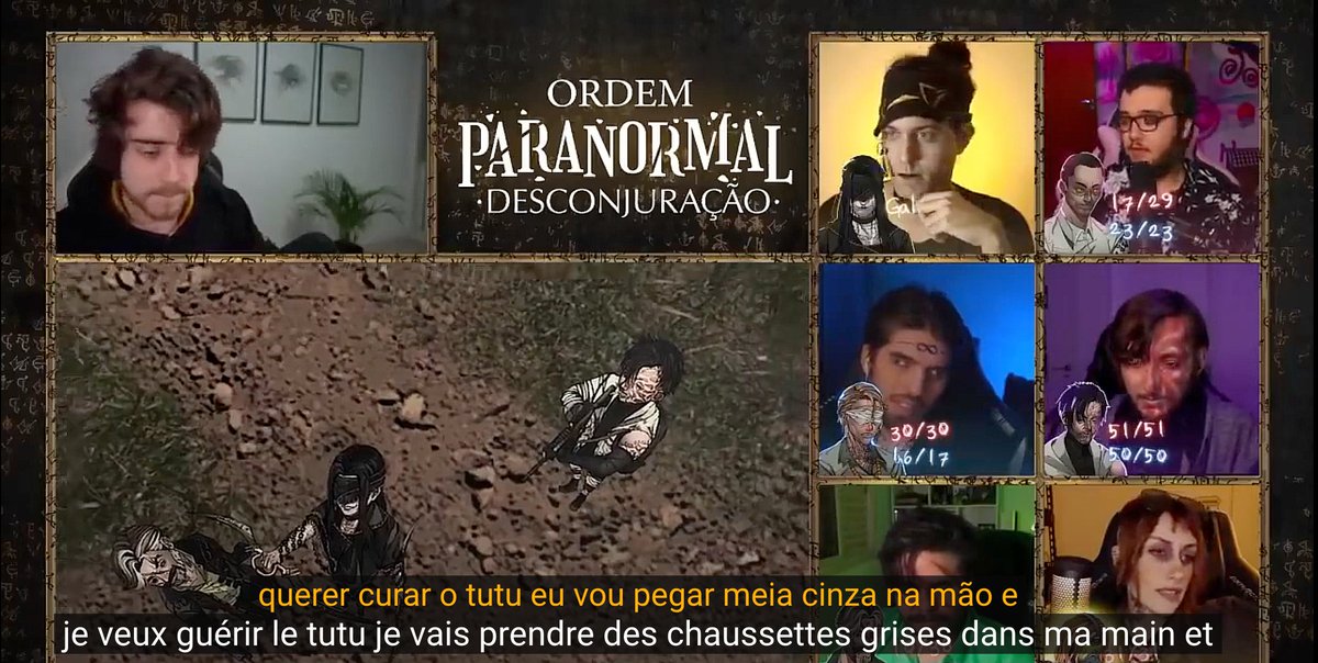 watching OPD with automatic subtitle, it's reading 'I want to heal the tutu, I'm taking grey socks in my hand...', and automaticaly know what this means

I swear that for me, this sentence is very logical after 20 episodes XD

#OrdemParanormal #Desconjuracao