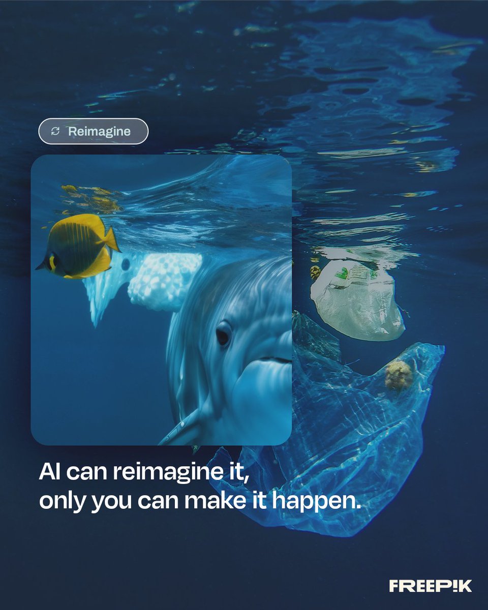 On #EarthDay, we hit the Reimagine button to highlight the need for clean environments. With AI is easy to envision a better planet, but real change depends on us. 🌍🧠 Hit ❤️ to show love for our planet.