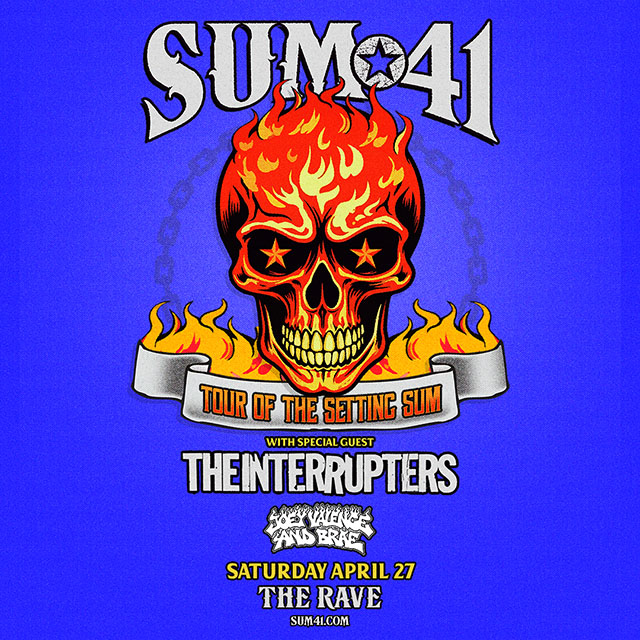 🚨 LAST CALL! 🚨 Tickets to see @Sum41 in The Eagles Ballroom this Saturday are expected to sell out by the end of the day! 💀🔥 Remaining tickets available at » therave.com/sum41