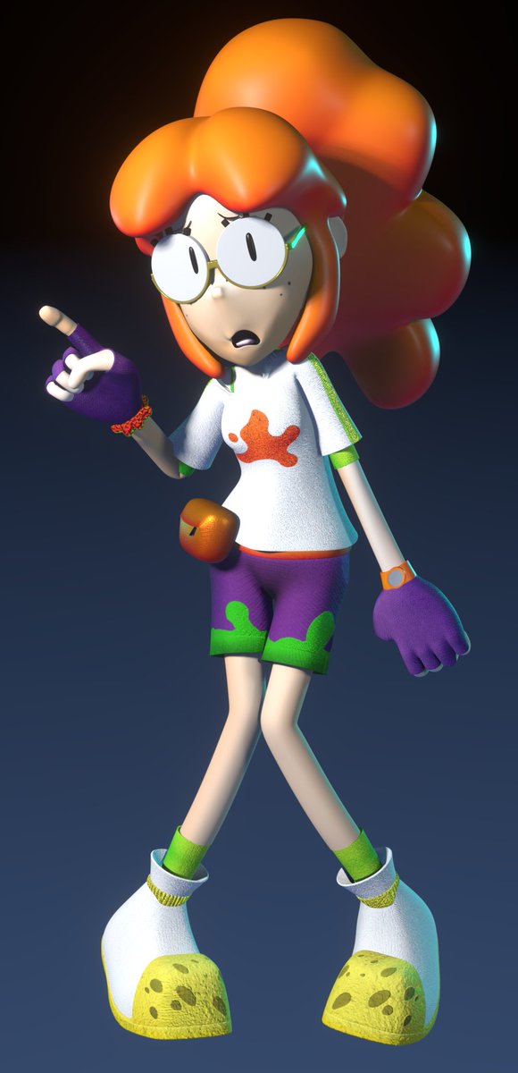 KumichouGamer's tweet photo. 3D model of Nickelodeon-tan with a design by @MattyPrower
Made in Blender, Substance Painter 3D, and Photoshop.
Also, I'M NOT STU!! Muhahaho!
#Nickelodeon #channeltan #blender3d #nickelodeontan https://t.co/45oZsDlOKi