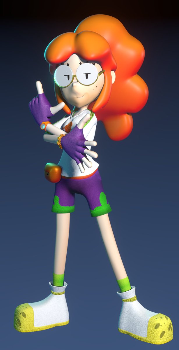 KumichouGamer's tweet photo. 3D model of Nickelodeon-tan with a design by @MattyPrower
Made in Blender, Substance Painter 3D, and Photoshop.
Also, I'M NOT STU!! Muhahaho!
#Nickelodeon #channeltan #blender3d #nickelodeontan https://t.co/45oZsDlOKi