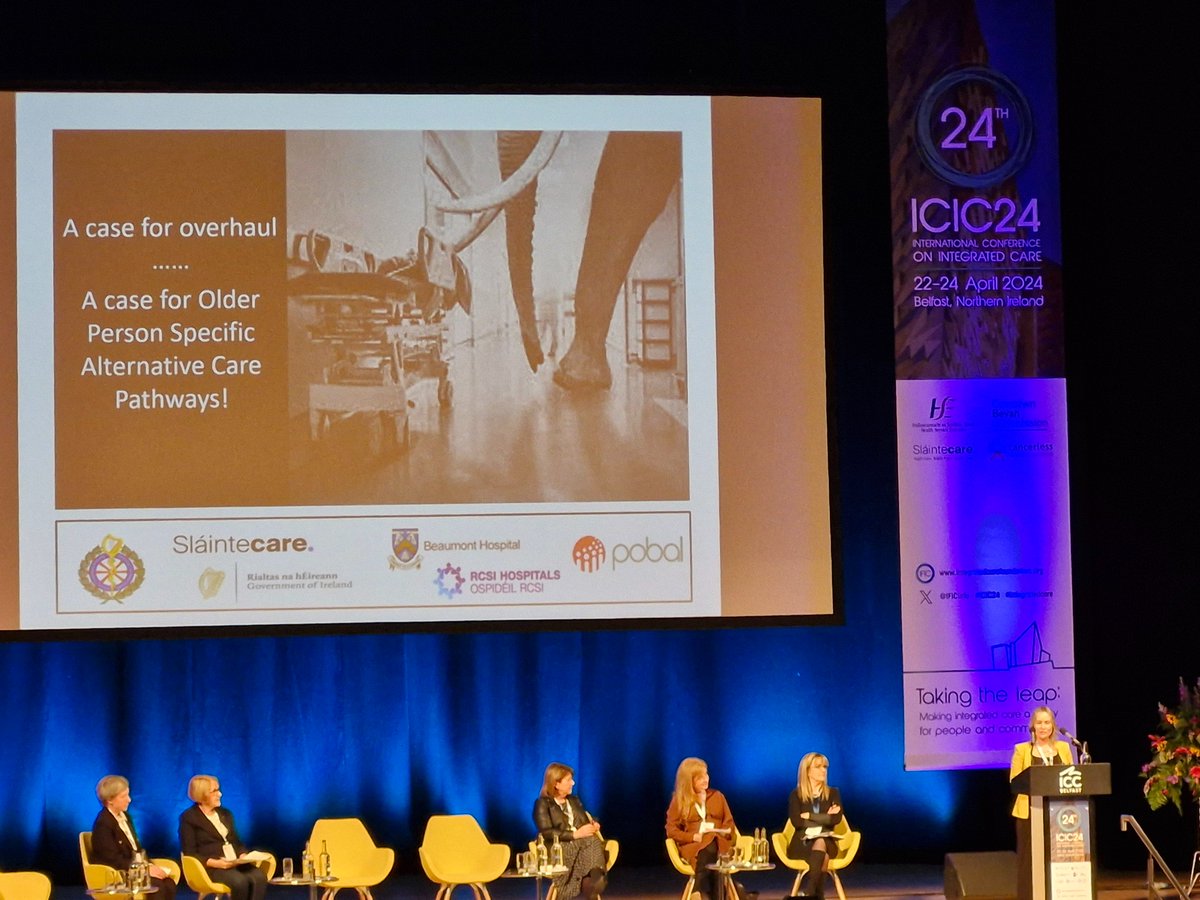 '78% of older patients want an alternative care pathway to admission to ED.' @YvonneORiordan1 @FITTBeaumont presenting on Pathfinder at #ICIC2024. @WeHSCPs @bea