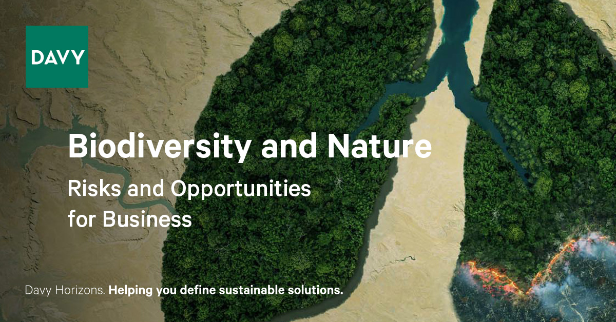 Biodiversity and nature are becoming increasingly important areas of focus for business, which is being reinforced with policy and law. To mark World #EarthDay, read Davy Horizons whitepaper Biodiversity and Nature - Risks and Opportunities for Business. davy.ie/market-and-ins…