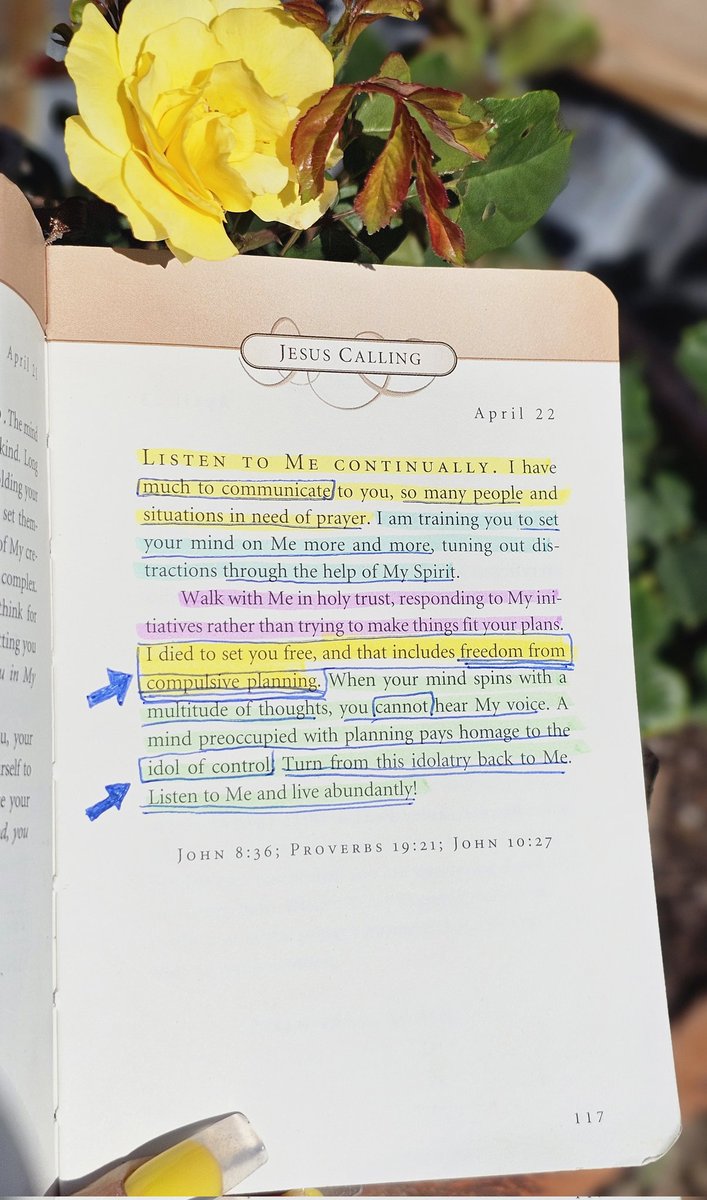 'I died to set you free, and that includes freedom from compulsive planning. A mind preoccupied with planning pays homage to the idol of control. Turn from this idolatry back to Me. Listen to Me & live abundantly!' #LetGoandLetGod #YAHWEH #YESHUA #Jesus #Godwins #GodsArmy