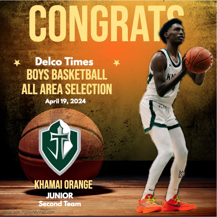 Blessed to be named to the All Area Team for Delaware County. @delcotimes @PAHoopsAcademy @XposureRuns @DCKnightsHoops @PrepHoopsPA