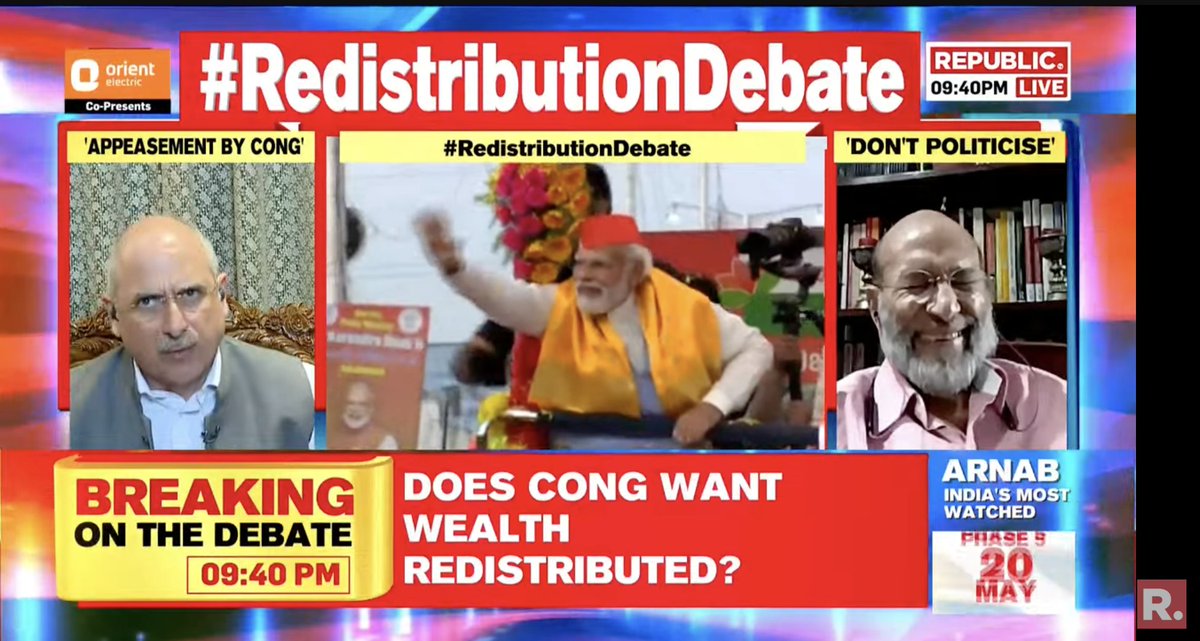 republic's tweet photo. Should Congress explain its 'redistribution of wealth' plan?
The #RedistributionDebate is now #LIVE. Fire in your views and Arnab will read it out during the Motorola moment - https://t.co/3AapUPjAoY #PMModi #Congress #RahulGandhi #INDIAlliance #LokSabhaElections2024 #Arnab #ArnabGoswami