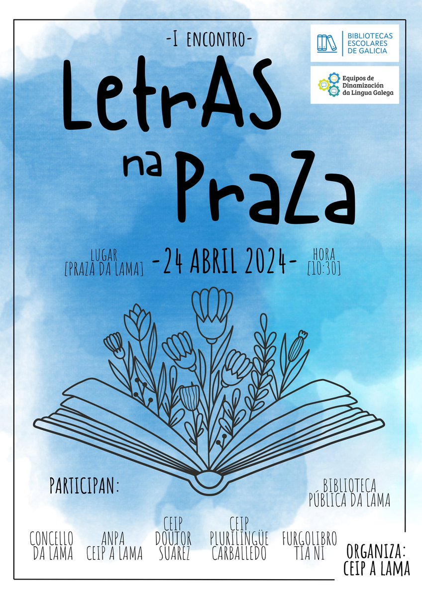 sanchezagustino's tweet photo. Primeiro encontro dos CEIP A Lama, CEIP Doutor Suárez e CEIP Plurilingüe de Carballedo, para conmemorar o Día do Libro. https://t.co/TvEZd93LWv