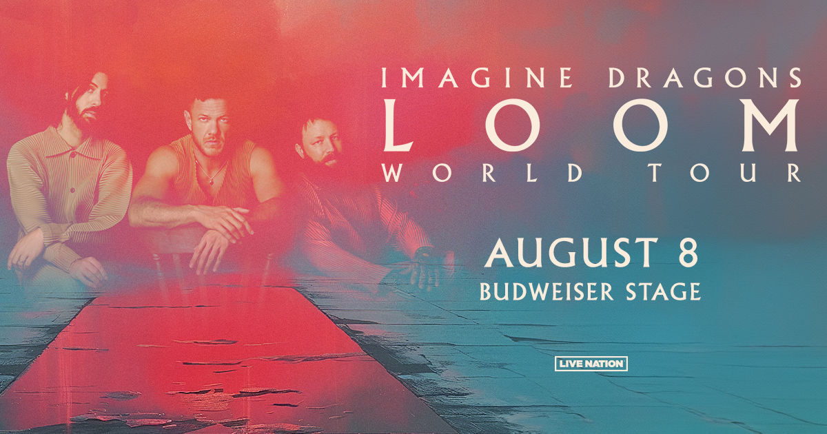 JUST IN: @Imaginedragons is hitting the road on August 8 for their LOOM WORLD TOUR! Tickets on sale Friday 4/26 at 10am. Mark your calendars! Get more info here: bit.ly/3xH3rVM