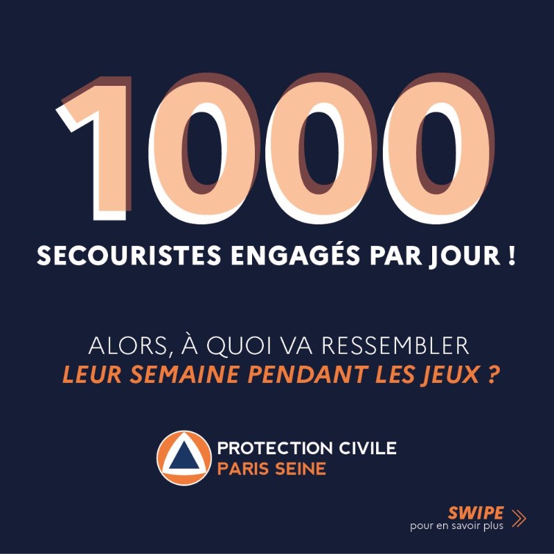PCParisSeine's tweet photo. Nos bénévoles seront aux premières loges des #JeuxdeParis !

1000 secouristes seront engagés chaque jour dans plusieurs lieux emblématiques, pour assurer les #premierssecours. 

À quoi ressemblera leur semaine ? 🤔

On vous dit tout 👇