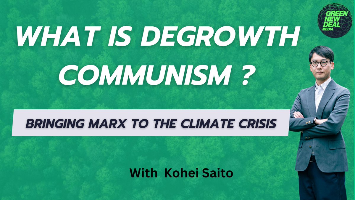💥NEW We spoke to @koheisaito0131 about Marx and nature, degrowth, historical materialism, and the Japanese Left 🇯🇵 📺Watch here: youtube.com/watch?v=3zqIVj…