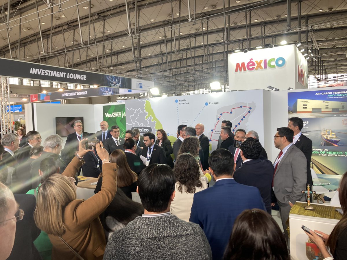 Se inaugura el pabellón de #Mexico en la feria de #Hannover 2024 con 18 expositores !