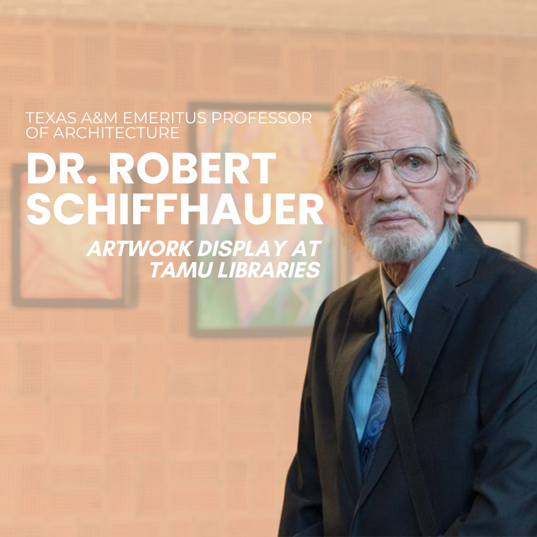 Dr. Robert Schiffhauer, emeritus professor of architecture, was recently highlighted for inspiring Aggie students through his artwork. Schiffhauer currently has a collection of painted portraits on display at Evans Library. @tamu @tamulibraries tx.ag/tTLfgaG