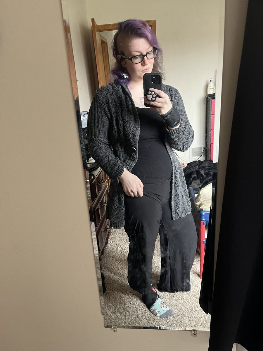 Super anxious to see this rheumatologist today, mostly because they already partially denied part of the referral I had. Getting dressed for doctor appointments as a chronically ill person is always a challenge anyway. You have to look professional but can’t look too put together