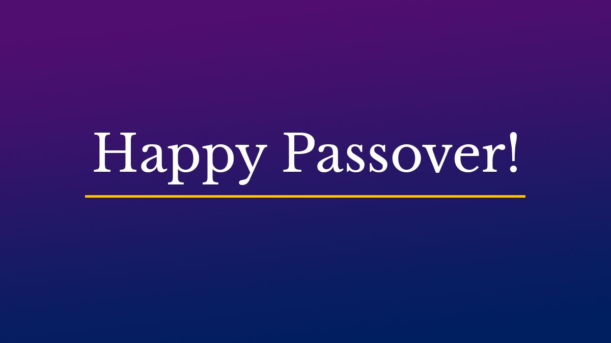To all who celebrate, we are wishing you a very happy Passover!