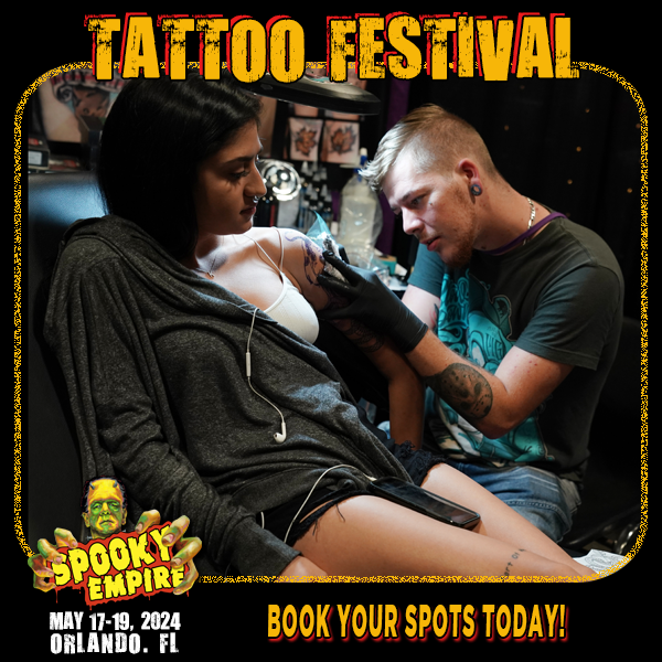 Looking for fresh ink? Search no more! Visit our site to book your appointments with one of the 50+ amazing tattoo artists that will be in attendance at Spooky Empire this May! Visit our site for artists and their contact info, and book your spot today! ow.ly/nZLH50Rln3s