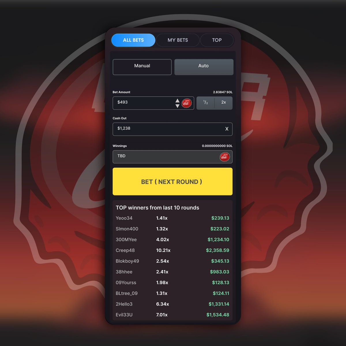 ‼️📢DEAR COMMUNITY📢‼️
      🚨&amp; HOLDERS🚨
         ✨✨✨✨✨
$LIDER
We have 🆕 🆕 🆕 visual updates to announce 📣

☄️We are nearing completion of the interface and heads-up display (HUD) for the bet placement dashboard on our crash game.☄️