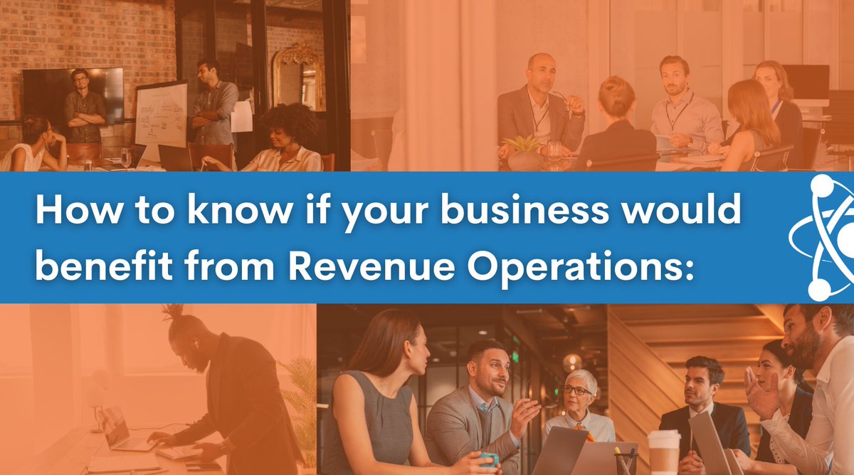 Whether you're leading a 1-person or 10,000-person team, your business will benefit from #RevenueOperations if any of your company's goals are aligned with these 3 things:
blog.atomicrevenue.com/which-companie…

#RevOps #LeadGeneration #SalesConversion #CustomerAdvocacy #OperationsforGrowth