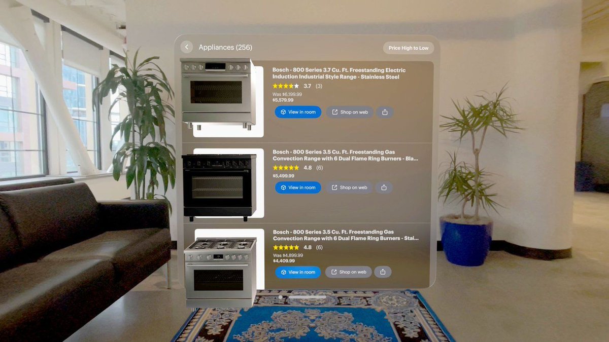 Best Buy has revealed a dedicated app for Apple’s Vision Pro. The app allows people to browse certain products and see how they would look in their physical home environments via augmented reality.  

#AugmentedReality #AR #marketing #XR #immersive 

buff.ly/4aKfssm
