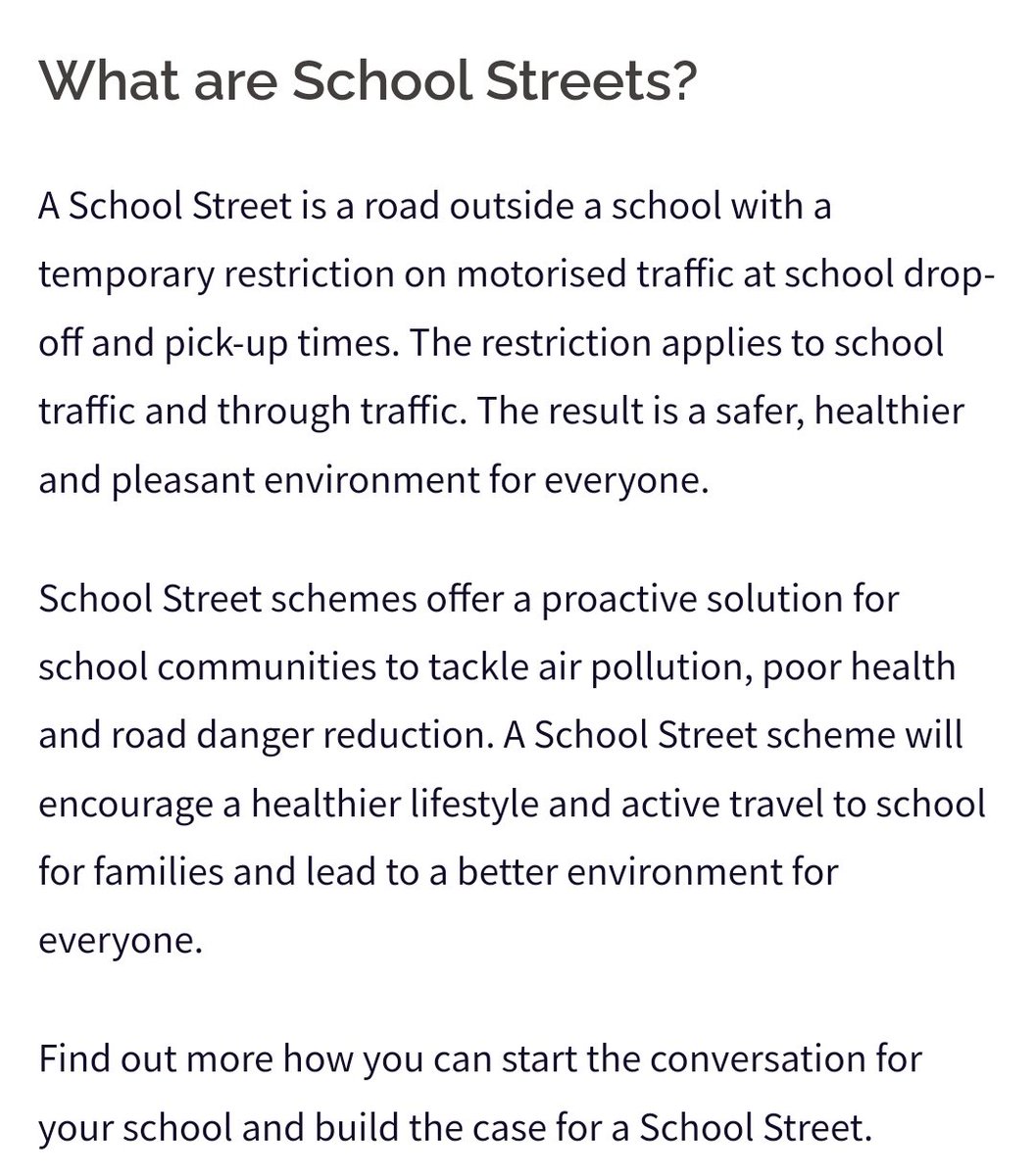 Hello again @katypotts Really pleased to see this happening. Did make we wonder about the joined up thinking opportunity of making #NoFilming streets around schools the same as #SchoolStreeta where LAs enforce traffic and parking restrictions around a school's perimeter.